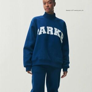 Parker Navy Sweatshirt with White Tag